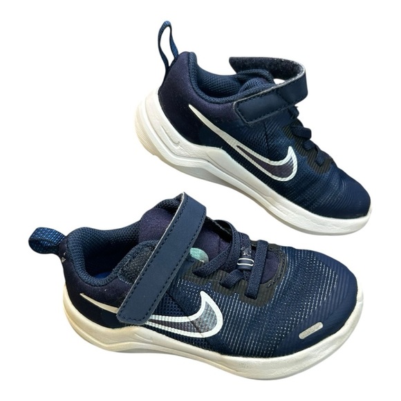 Nike Downshifter Midnight Navy Toddler Boy's Shoes-Sz 8C pre-owned - Picture 2 of 8